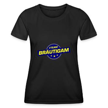 Team Groom Wedding Party Wedding - Women's Functional T-Shirt - black - Front - AI Model Female 172 light (172cm)