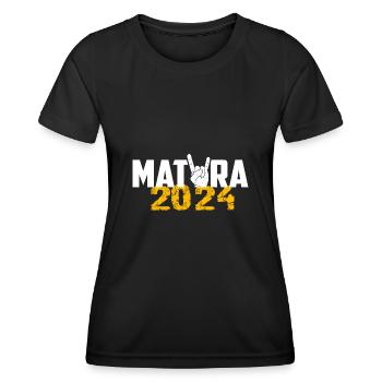 Matura 2024 Maturareise Maturafeier Maturant - Frauen Funktions-T-Shirt - Schwarz - Vorne - AI Model Female 172 light (172cm)