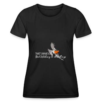 Bird Watching Birds Watching Birding Bird - Women's Functional T-Shirt - black - Front - AI Model Female 172 light (172cm)