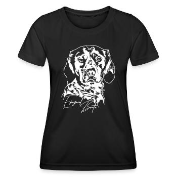 EPAGNEUL BRETON Portrait Dogs Dog Wilsigns - Women's Functional T-Shirt - black - Front - AI Model Female 172 light (172cm)