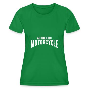 Authentic Motorcycle - Women's Functional T-Shirt - kelly green - Front - AI Model Female 172 dark (172cm)