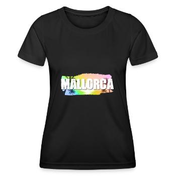 Majorque - T-shirt sport Femme - noir - Devant - AI Model Female 172 light (172cm)