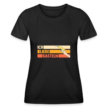 Bastler Bastelunterricht Basteln - Frauen Funktions-T-Shirt - Schwarz - Vorne - AI Model Female 172 light (172cm)