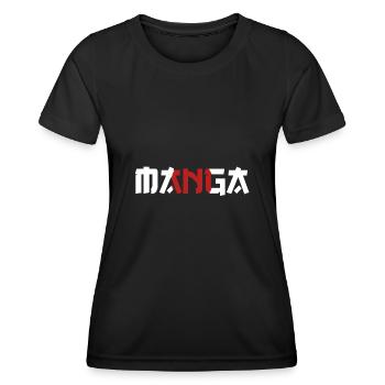 Manga japan anime - T-shirt sport Femme - noir - Devant - AI Model Female 172 light (172cm)