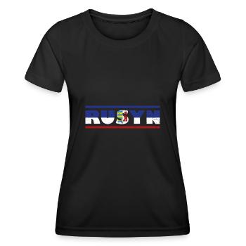Rusyn Slawen Rusnak Karpaten-Rus Herkunft - Frauen Funktions-T-Shirt - Schwarz - Vorne - AI Model Female 172 light (172cm)