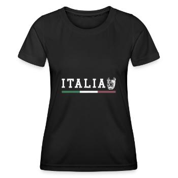Statue De Loup Rome Ancienne Mythologite Italie Rome - T-shirt sport Femme - noir - Devant - AI Model Female 172 light (172cm)