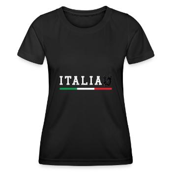 Statue De Loup Rome Ancienne Mythologite Italie Rome - T-shirt sport Femme - noir - Devant - AI Model Female 172 light (172cm)