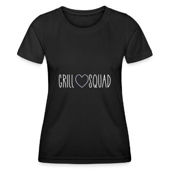 Grill Squad Coeur - T-shirt sport Femme - noir - Devant - AI Model Female 172 light (172cm)