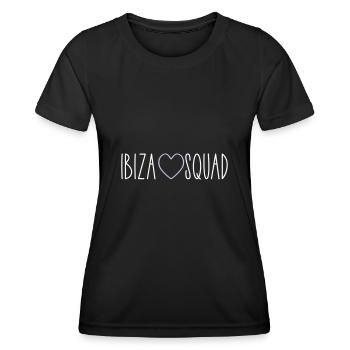 Ibiza Squad Heart - T-shirt sport Femme - noir - Devant - AI Model Female 172 light (172cm)