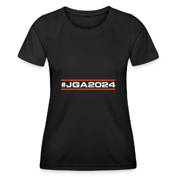 Enterrement de vie de garçon 2024 Enterrement de vie de garçon - T-shirt sport Femme - noir - Devant - AI Model Female 172 light (172cm)