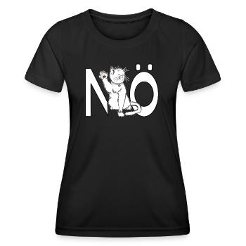 Not Today Nope Cat Gift - Women's Functional T-Shirt - black - Front - AI Model Female 172 light (172cm)
