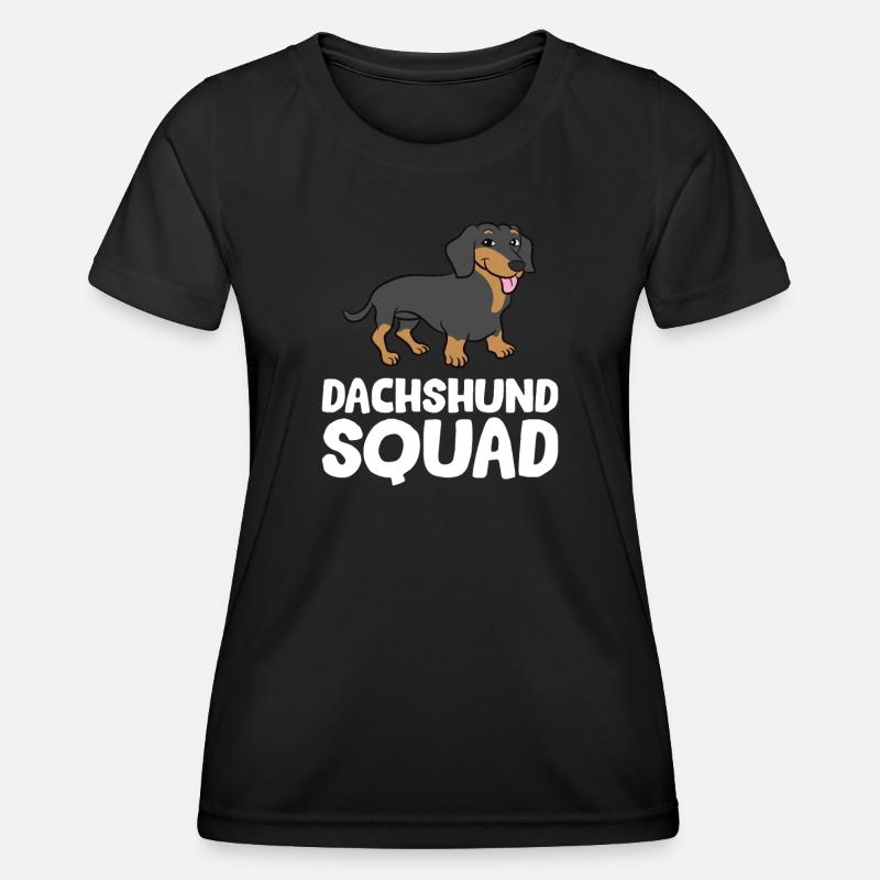 Dachshund - Dachshund Squad - Women's Functional T-Shirt - black