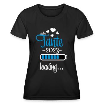 tante 2023 - Frauen Funktions-T-Shirt - Schwarz - Vorne - AI Model Female 172 light (172cm)