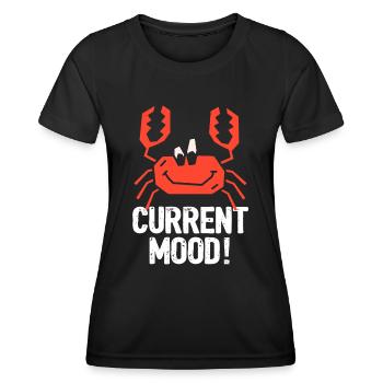 Humeur actuelle du crabe - T-shirt sport Femme - noir - Devant - AI Model Female 172 light (172cm)