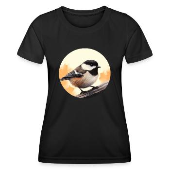 Mésange - T-shirt sport Femme - noir - Devant - AI Model Female 172 light (172cm)
