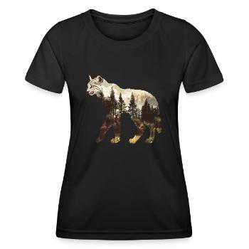 Lynx - Women's Functional T-Shirt - black - Front - AI Model Female 172 light (172cm)
