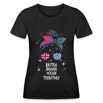 British Indian Ocean Territory - Women's Functional T-Shirt - black - Front - AI Model Female 172 light (172cm)
