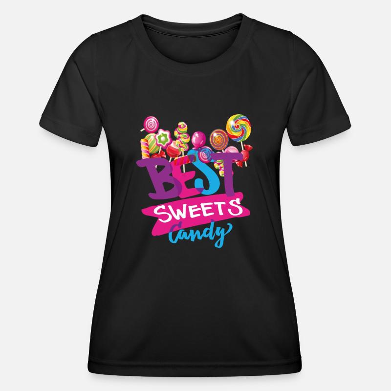 candy best candy - Women's Functional T-Shirt - black