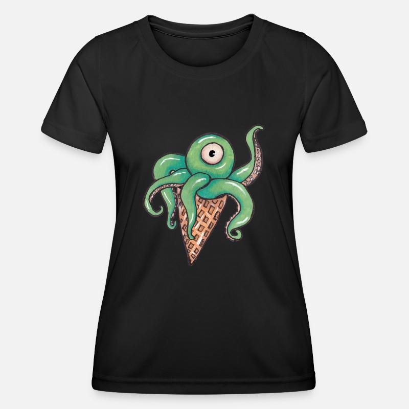 Conehead alien - Women's Functional T-Shirt - black