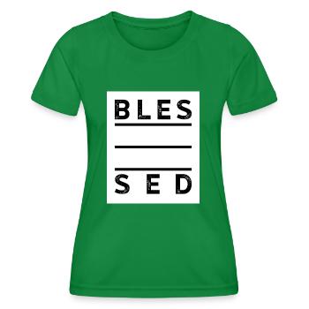 Proverbes chrétiens - T-shirt sport Femme - vert - Devant - AI Model Female 172 dark (172cm)