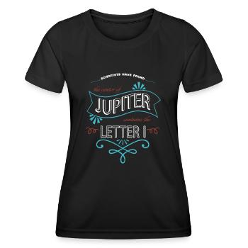 astronomie trucs citer planètes physique en apesanteur - T-shirt sport Femme - noir - Devant - AI Model Female 172 light (172cm)