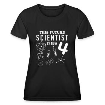 Diese wissenschaftliche Zukunft ist 4 - Frauen Funktions-T-Shirt - Schwarz - Vorne - AI Model Female 172 light (172cm)