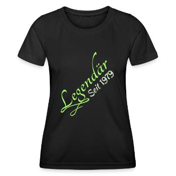 Legendary 1979 - Frauen Funktions-T-Shirt - Schwarz - Vorne - AI Model Female 172 light (172cm)