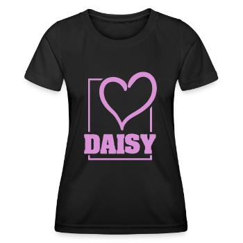 Épouser Daisy - T-shirt sport Femme - noir - Devant - AI Model Female 172 light (172cm)