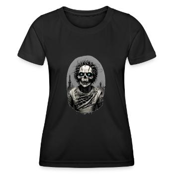 Porträt einer Mumie 10 - Frauen Funktions-T-Shirt - Schwarz - Vorne - AI Model Female 172 light (172cm)