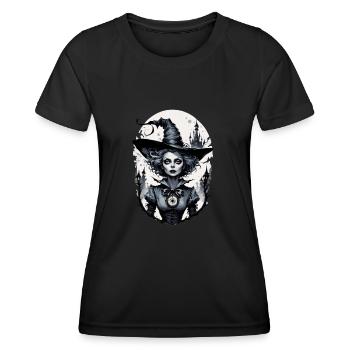 Classic Witch 18 - Women's Functional T-Shirt - black - Front - AI Model Female 172 light (172cm)