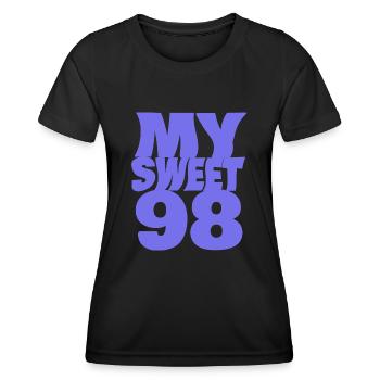 98 - T-shirt sport Femme - noir - Devant - AI Model Female 172 light (172cm)