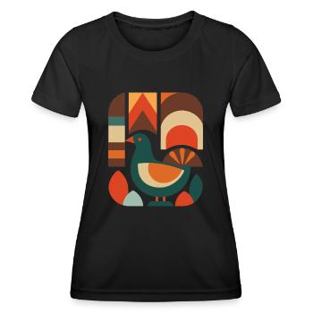 Action de grâce - T-shirt sport Femme - noir - Devant - AI Model Female 172 light (172cm)