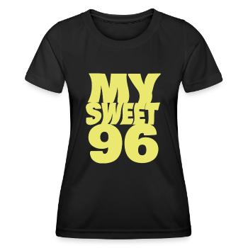 96 - Frauen Funktions-T-Shirt - Schwarz - Vorne - AI Model Female 172 light (172cm)