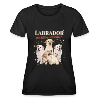 Labrador plus fidèle que les Hommes - T-shirt sport Femme - noir - Devant - AI Model Female 172 light (172cm)
