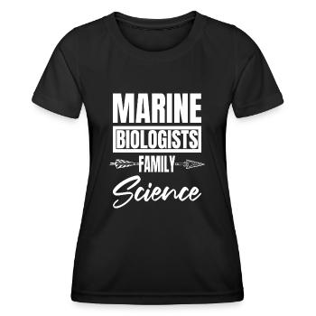 Gift Fun Humor Marine Education Funny Quote - Women's Functional T-Shirt - black - Front - AI Model Female 172 light (172cm)