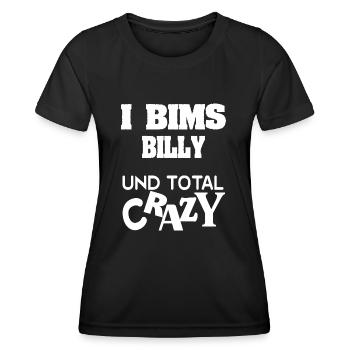 Billy as a first name - Women's Functional T-Shirt - black - Front - AI Model Female 172 light (172cm)