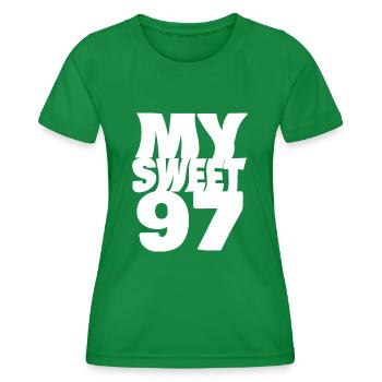 Süß 97 - Frauen Funktions-T-Shirt - Kelly Green - Vorne - AI Model Female 172 dark (172cm)