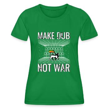 Faites du doublage pas de la guerre - T-shirt sport Femme - vert - Devant - AI Model Female 172 dark (172cm)