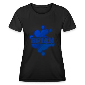 Geschenk für Brian - Frauen Funktions-T-Shirt - Schwarz - Vorne - AI Model Female 172 light (172cm)