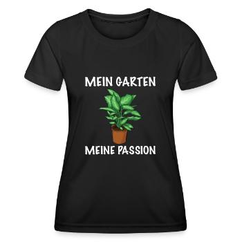Gärtnerin Pflanzen Passion - Frauen Funktions-T-Shirt - Schwarz - Vorne - AI Model Female 172 light (172cm)