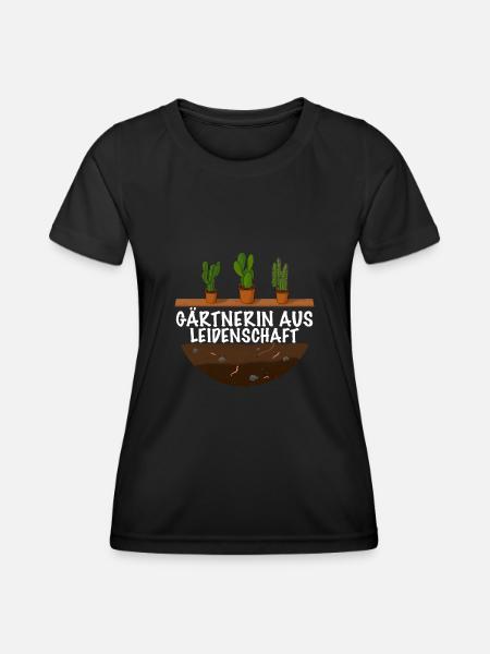 Gärtnerin aus Leidenschaft - Frauen Funktions-T-Shirt - Schwarz