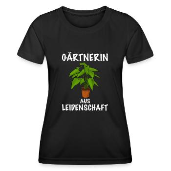 Gärtnerin - Frauen Funktions-T-Shirt - Schwarz - Vorne - AI Model Female 172 light (172cm)