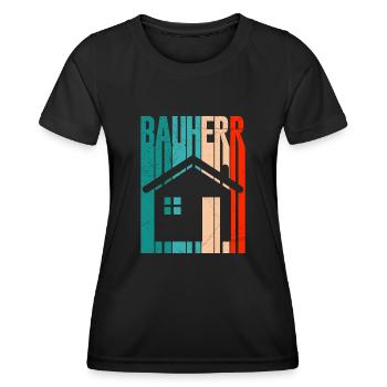 Richtfest Eigenheim Bauherr - Frauen Funktions-T-Shirt - Schwarz - Vorne - AI Model Female 172 light (172cm)