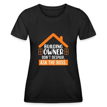 Don't despair of the client Ask boss - Women's Functional T-Shirt - black - Front - AI Model Female 172 light (172cm)