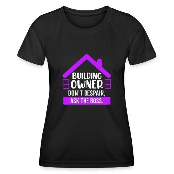 Don't despair of the client Ask boss - Women's Functional T-Shirt - black - Front - AI Model Female 172 light (172cm)