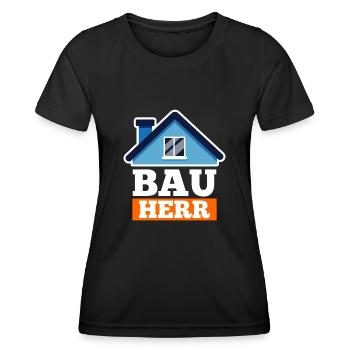 Bauherr - Frauen Funktions-T-Shirt - Schwarz - Vorne - AI Model Female 172 light (172cm)