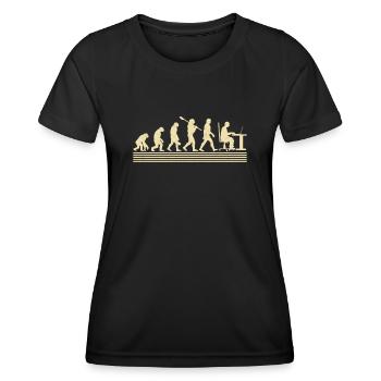 Software-entwickler-evolution - Frauen Funktions-T-Shirt - Schwarz - Vorne - AI Model Female 172 light (172cm)