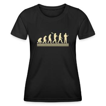 Evolution Of The High School Teacher - Women's Functional T-Shirt - black - Front - AI Model Female 172 light (172cm)
