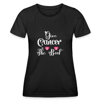 Gebt dem Krebs den Stiefel - Frauen Funktions-T-Shirt - Schwarz - Vorne - AI Model Female 172 light (172cm)
