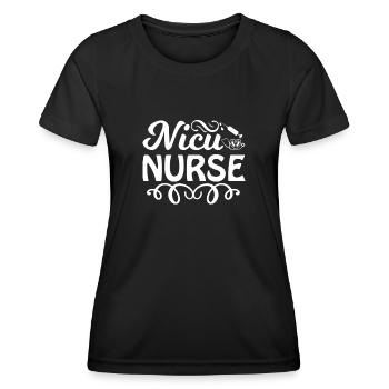 Nicu Nurse - Women's Functional T-Shirt - black - Front - AI Model Female 172 light (172cm)
